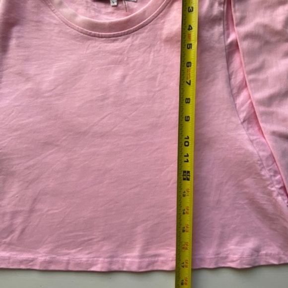 Endless Rose Drop Shoulder Cropped Pink Top Size L - Picture 8 of 9